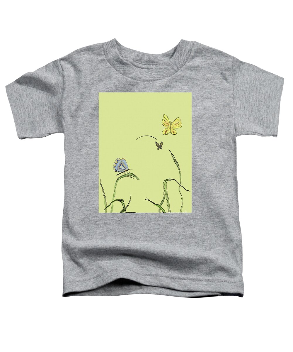 Butterflies Toddler T-Shirt featuring the digital art Spring Delight by Kae Cheatham