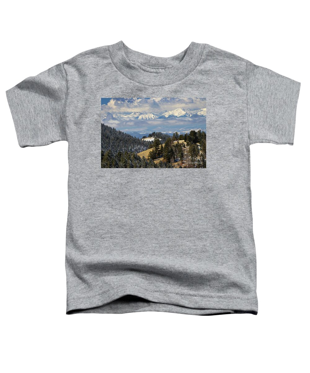 Sangre De Cristo Toddler T-Shirt featuring the photograph Spring Snowstorm on he Sangre by Steven Krull