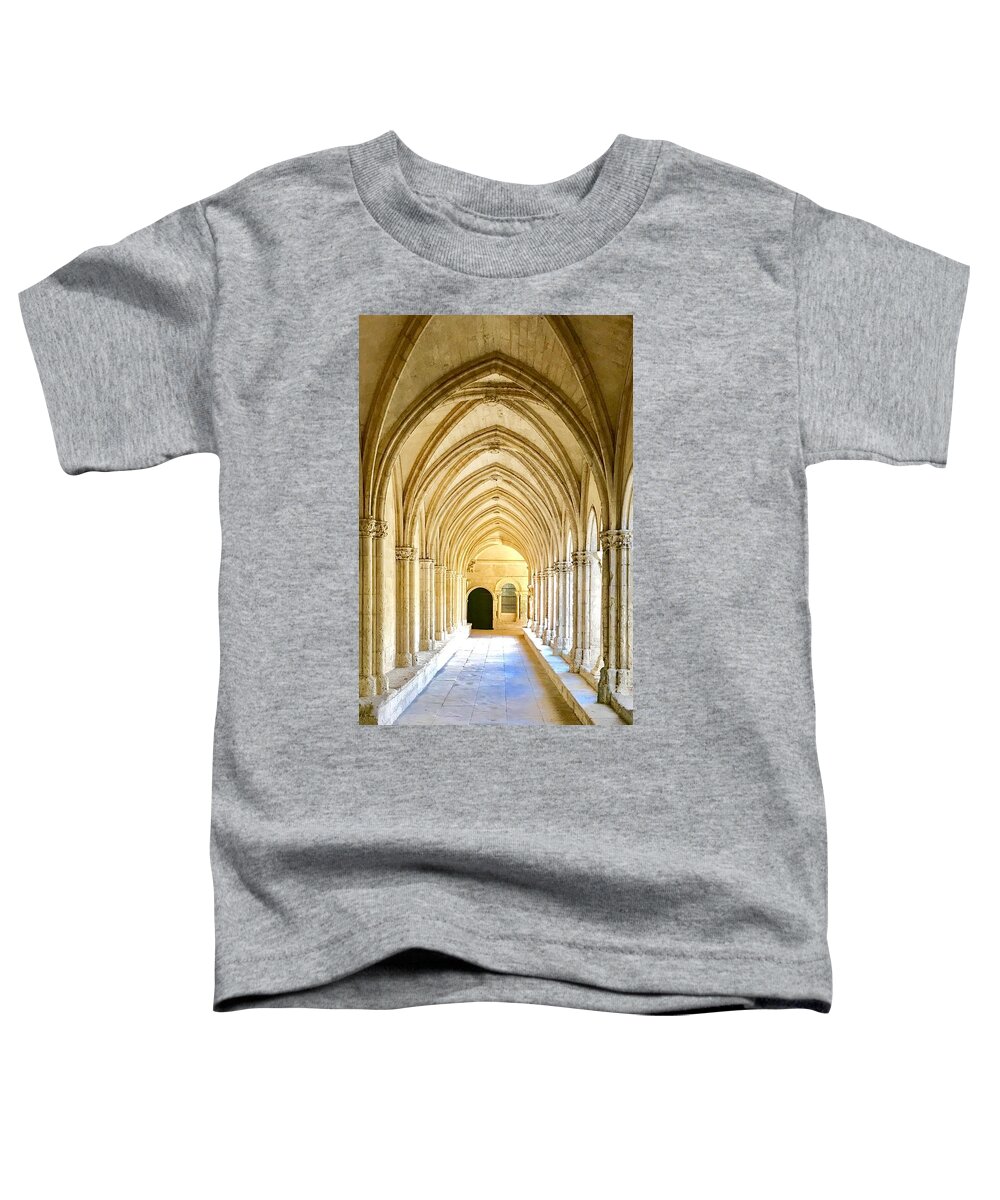 Architecture Toddler T-Shirt featuring the photograph St. Trophime Cloister in Arles by Donna Martin