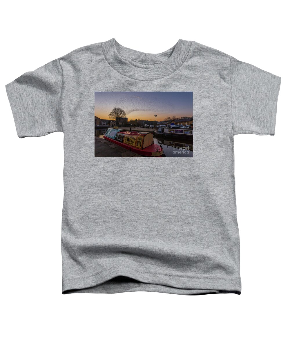 England Toddler T-Shirt featuring the photograph Starling Murmurations by Tom Holmes Photography