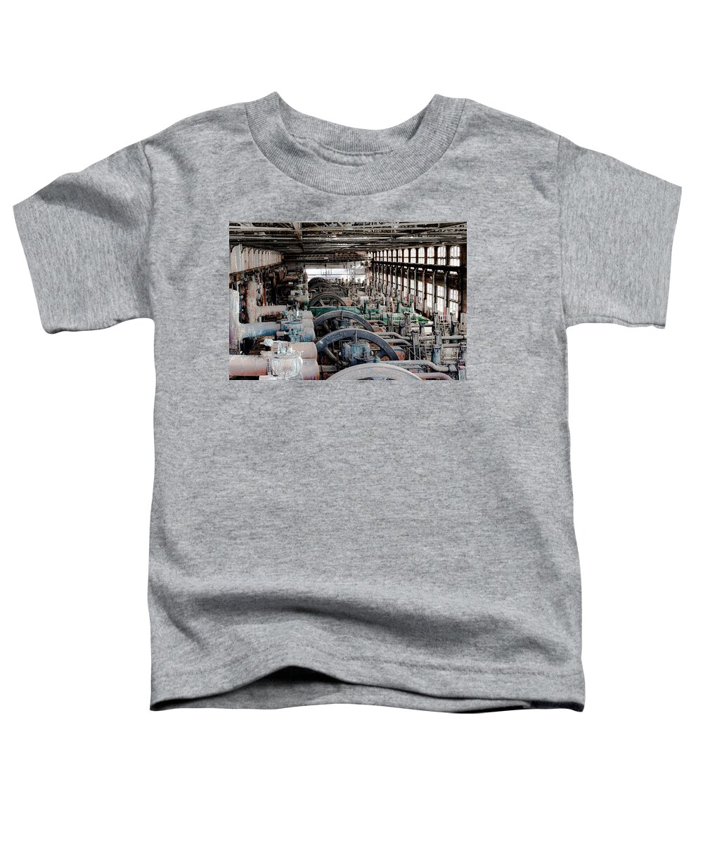Industrial Toddler T-Shirt featuring the photograph Steel Plant by Dmdcreative Photography