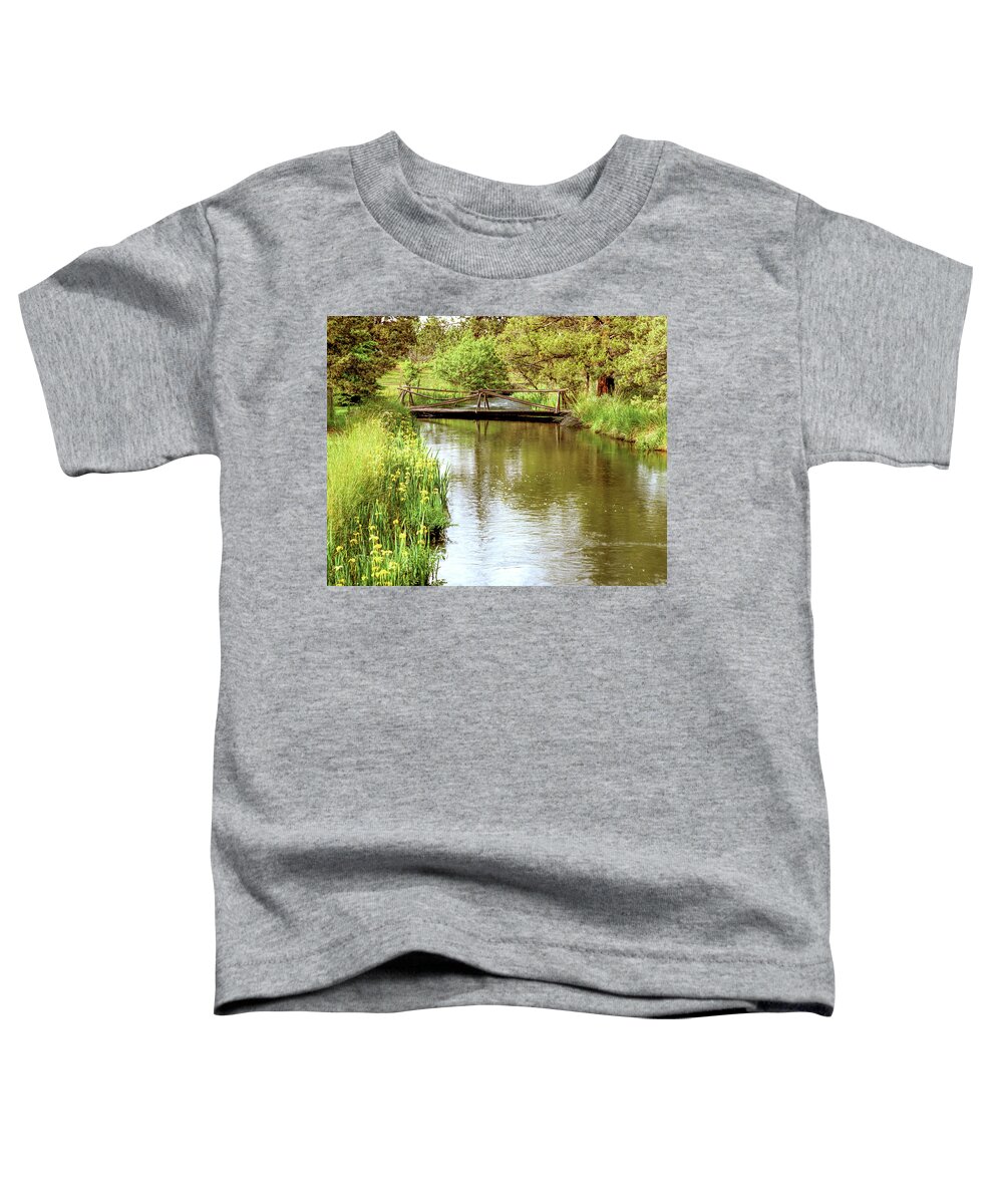 Bridge Toddler T-Shirt featuring the photograph Stick Bridge by Randy Bradley