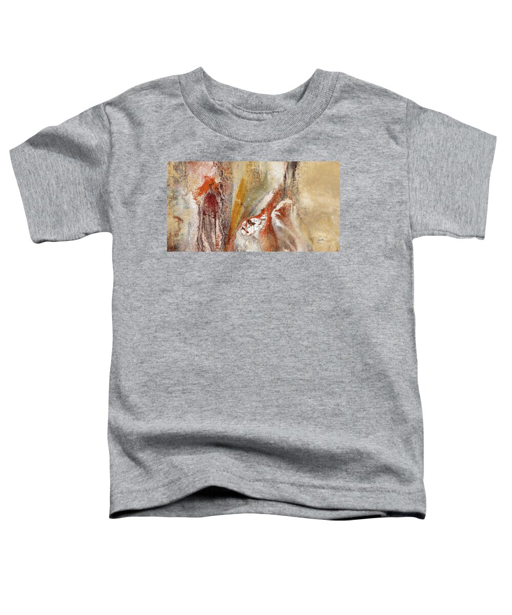 Abstract Toddler T-Shirt featuring the painting Summer Afternoon - Original Contemporary Abstract Art by Modern Abstract