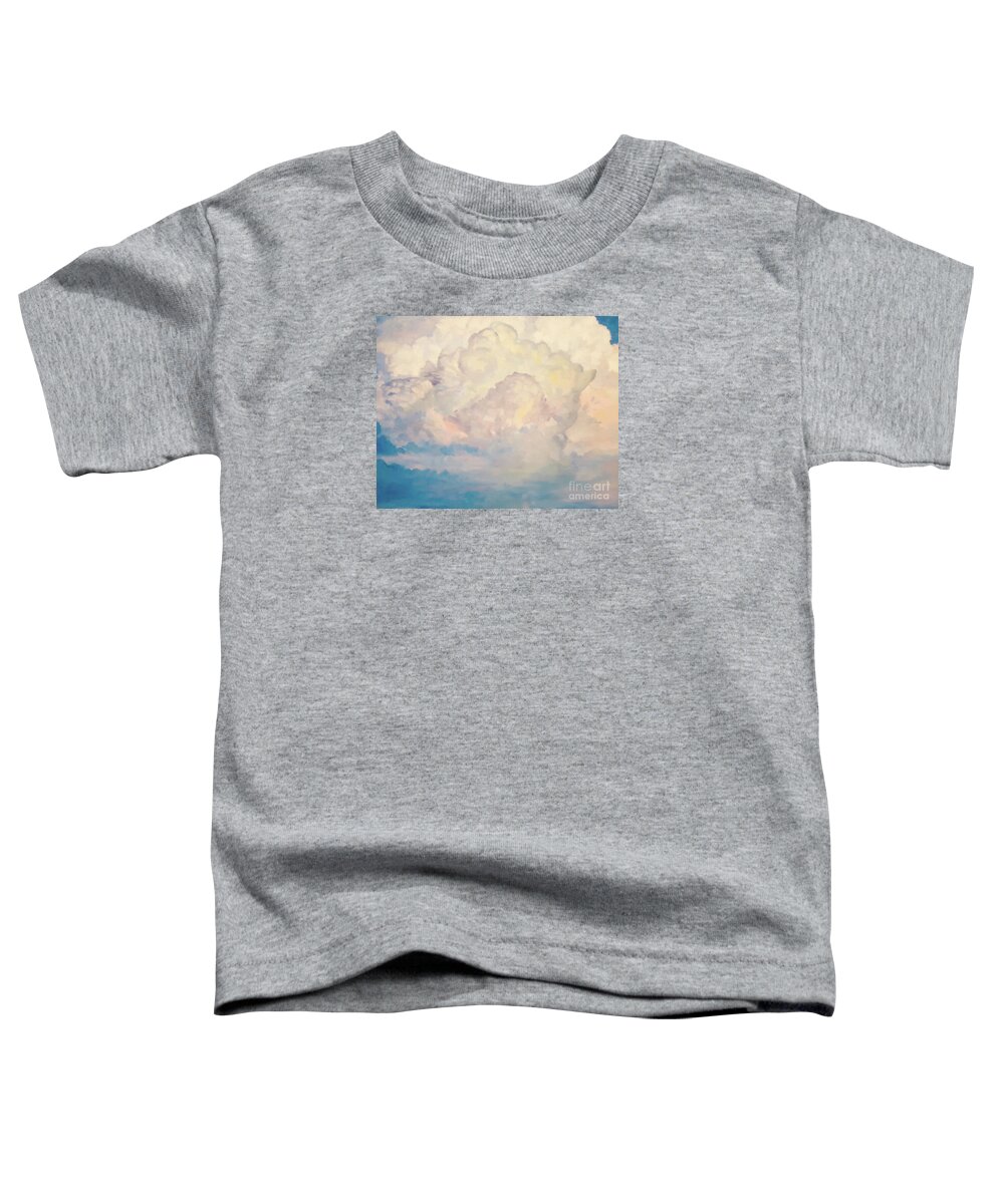 Clouds Toddler T-Shirt featuring the painting Summer Clouds by Joe Roache