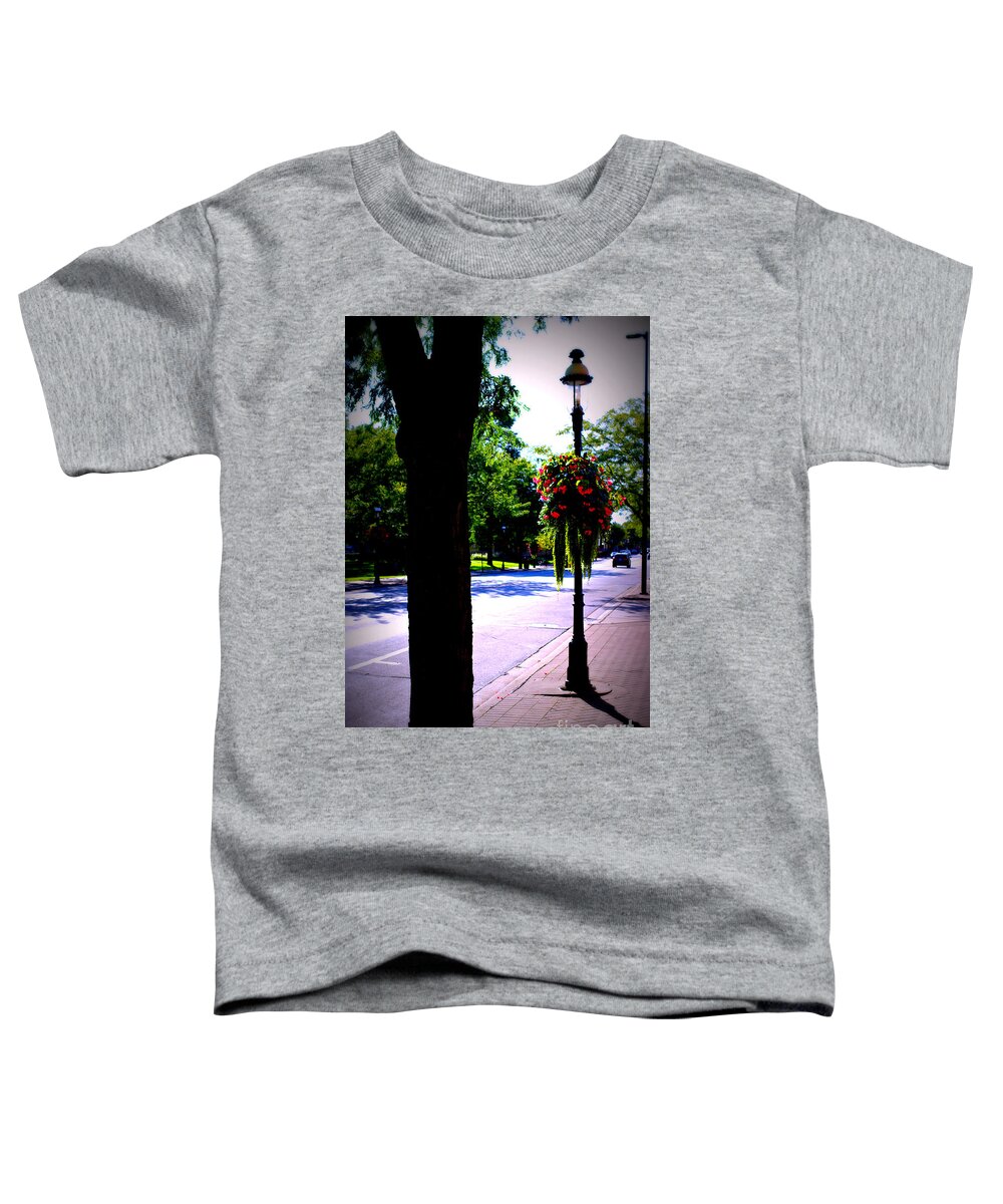 Neighborhood Toddler T-Shirt featuring the photograph Sunday Afternoon In Town by Frank J Casella