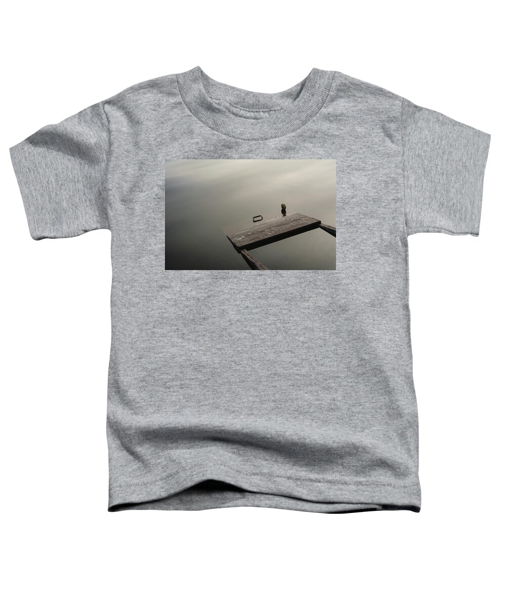Wherry Toddler T-Shirt featuring the photograph Sunken Punt on Minimalist Photograph by Martin Vorel Minimalist Photography