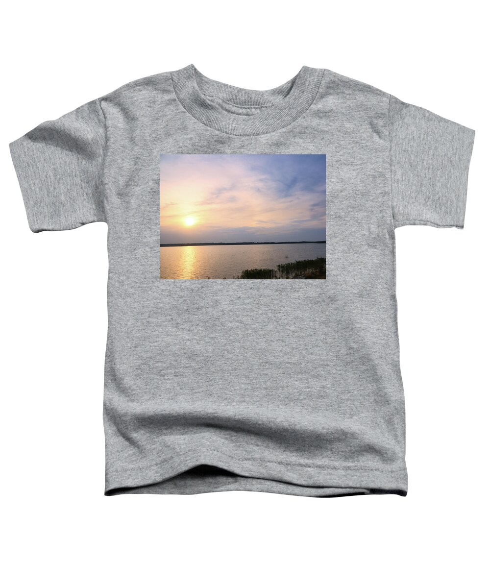 Lake Toddler T-Shirt featuring the photograph Sunrise At Lake Murray 2 by Andrea Anderegg