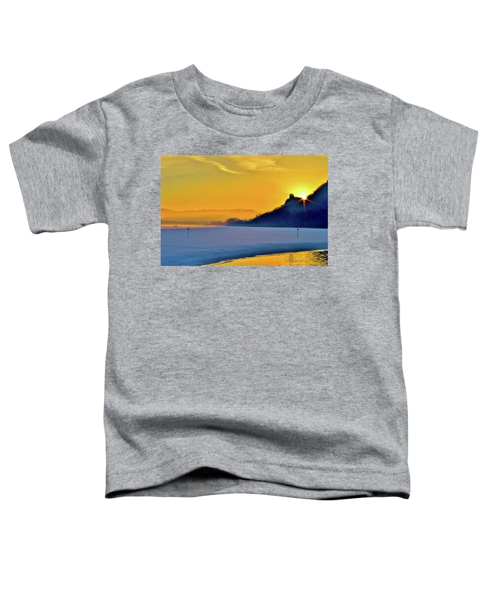 Winter Toddler T-Shirt featuring the photograph Sunrise Sparkle by Susie Loechler