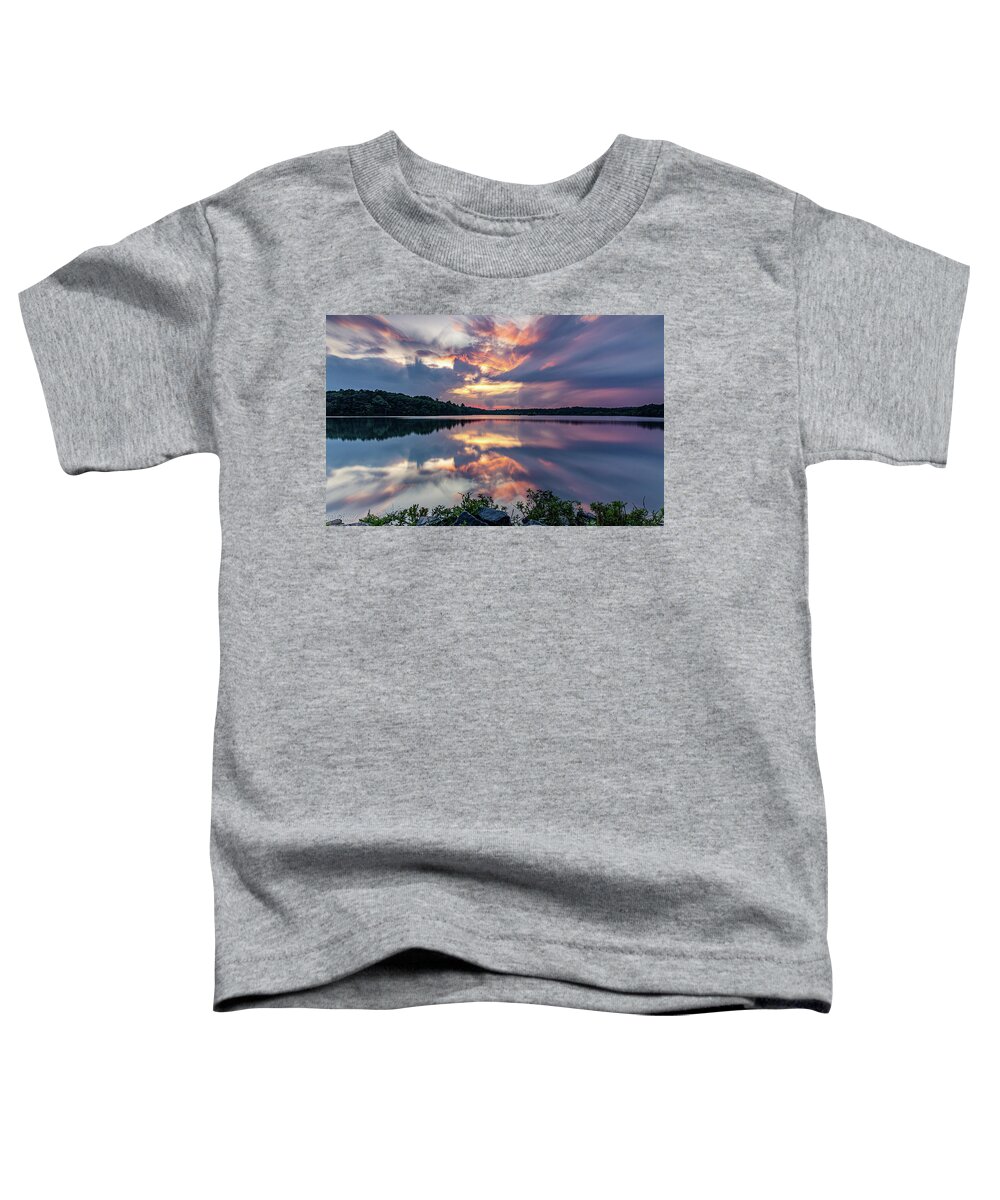 Landscape Toddler T-Shirt featuring the photograph Sunset at Horn Pond by David Lee
