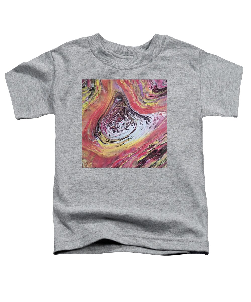 Abstract Toddler T-Shirt featuring the painting Inner Self by Pour Your heART Out Artworks