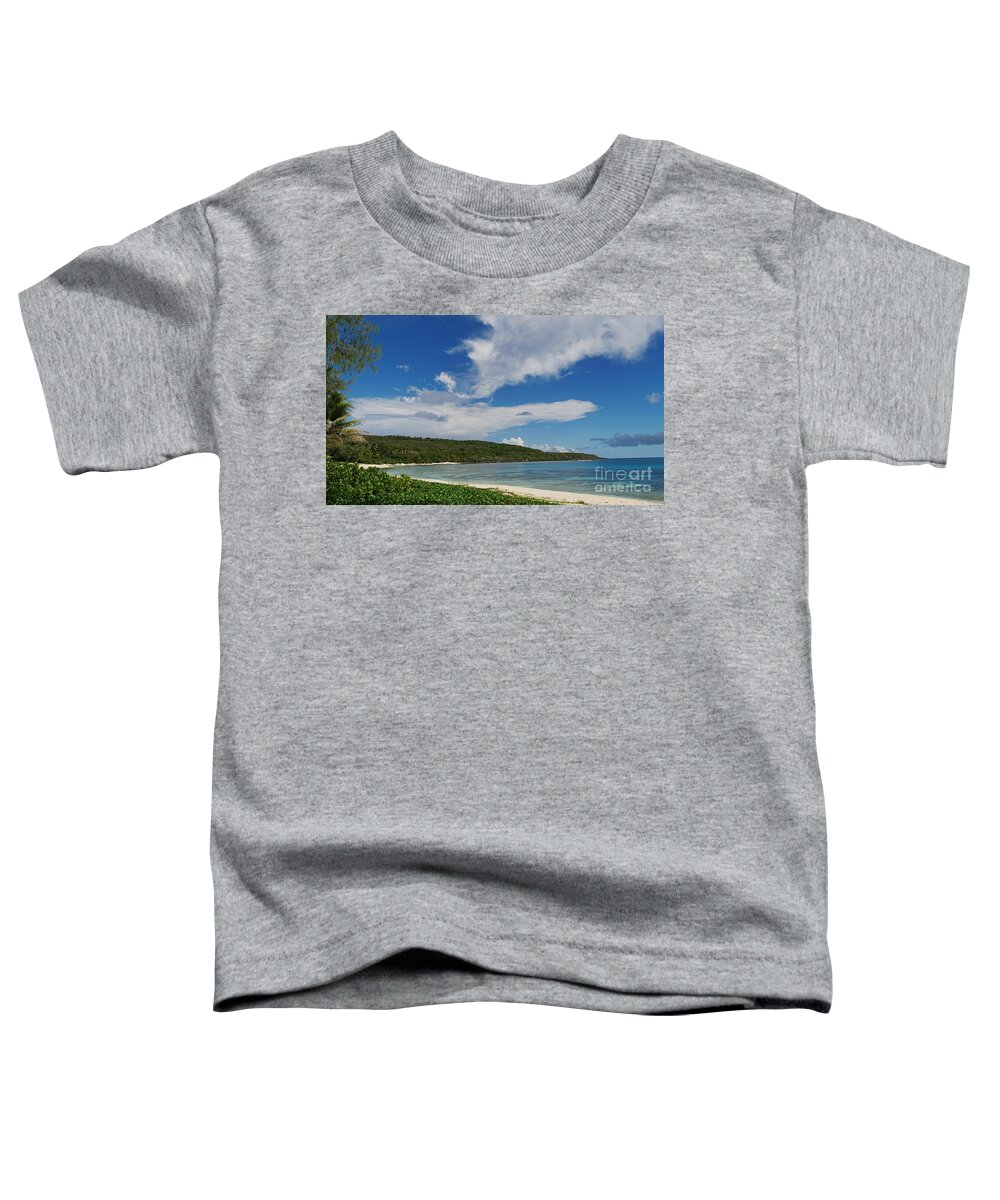 Micronesia Toddler T-Shirt featuring the photograph Waves and Clouds, Tachogna Beach, Tinian by On da Raks