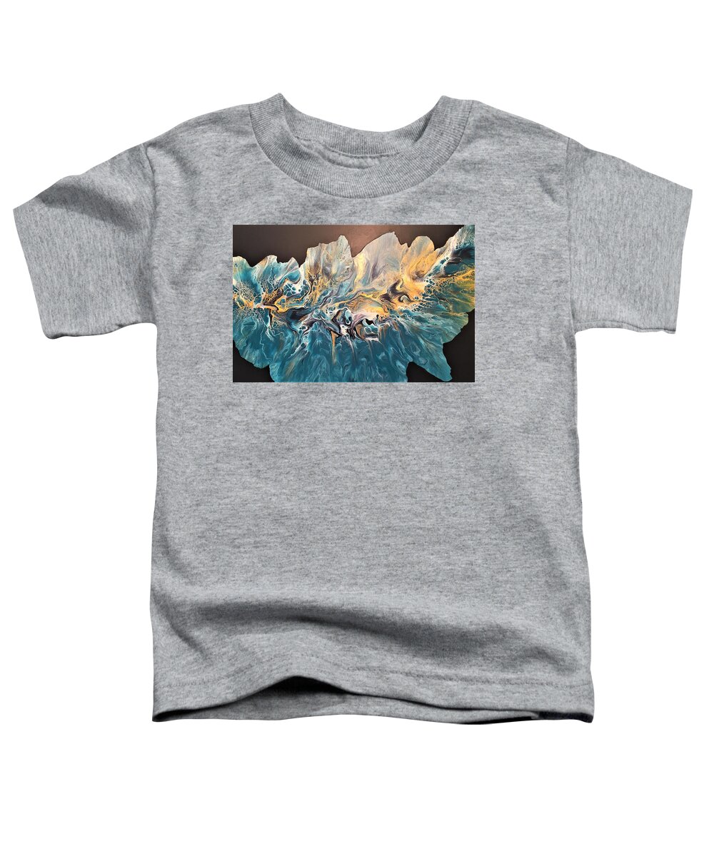 Abstract Toddler T-Shirt featuring the painting Tantalizing by Soraya Silvestri