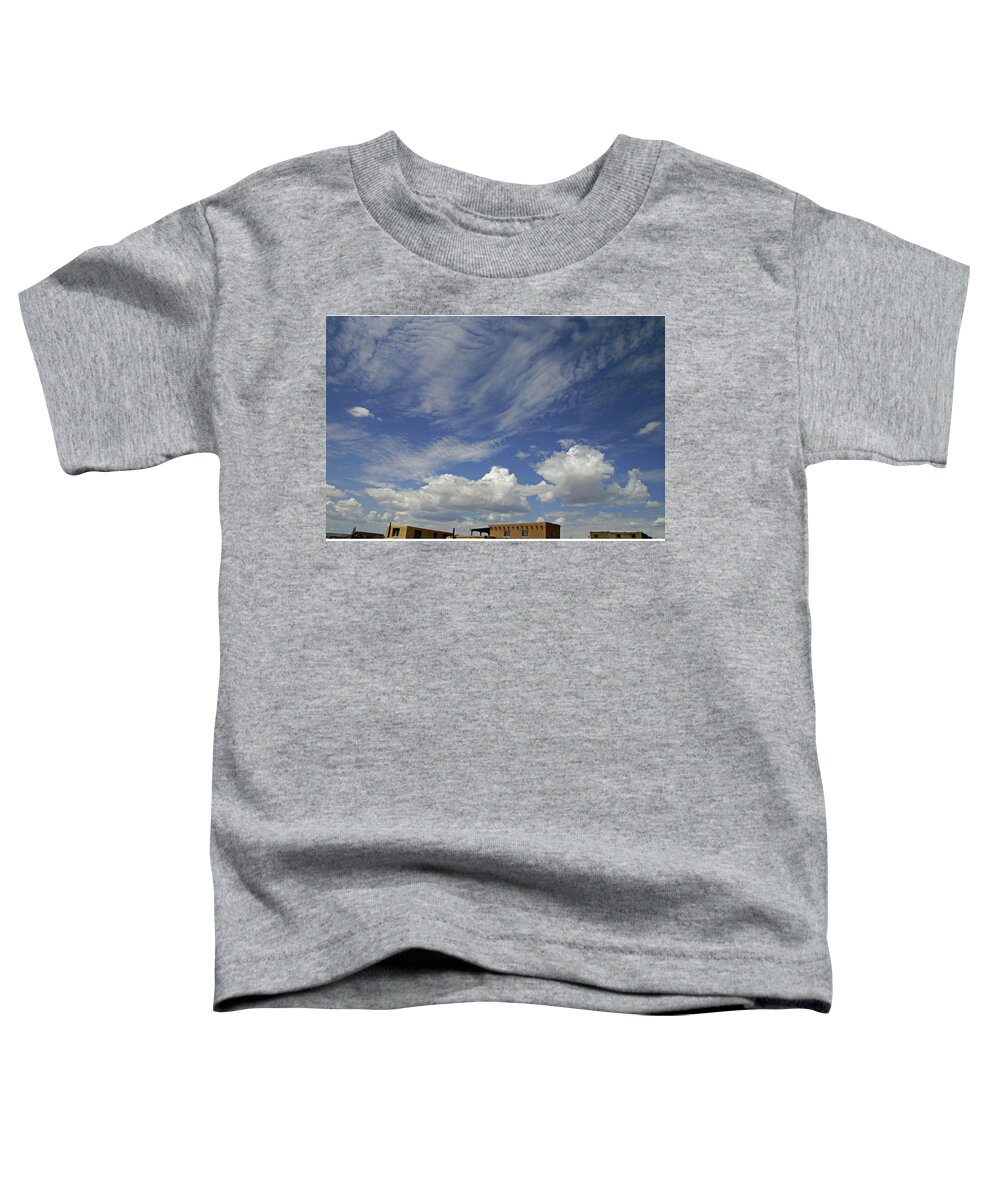 Sky Toddler T-Shirt featuring the photograph Taos,New Mexico Sky by Leslie Struxness