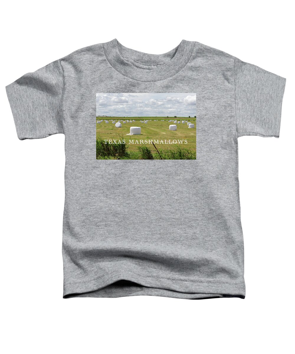 Harvest Toddler T-Shirt featuring the photograph Texas Marshmallows by Steve Templeton