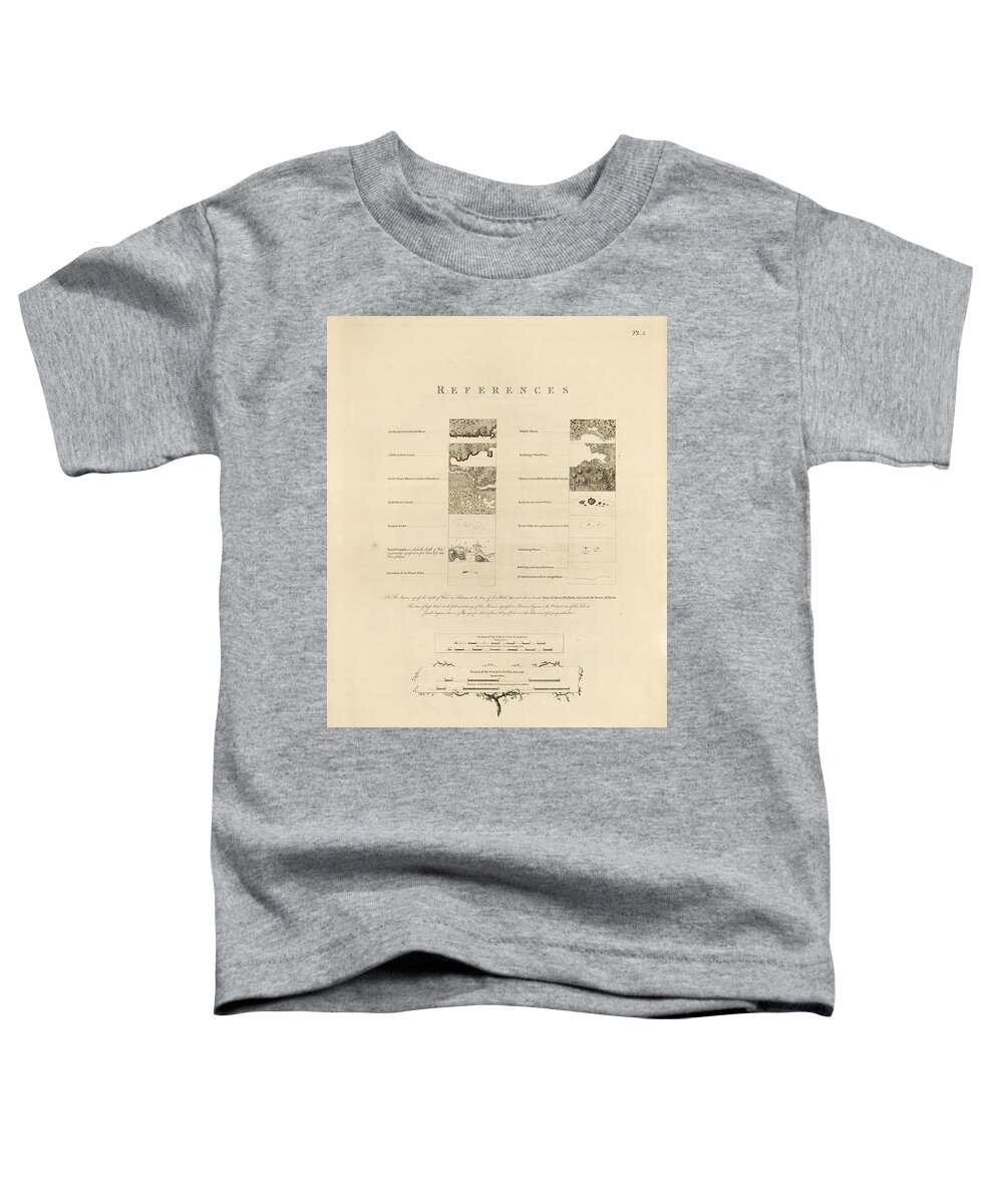 Map Toddler T-Shirt featuring the painting The Atlantic Neptune, published for the use of the Royal Navy of Great Britain, LOC 75332518-5 by MotionAge Designs