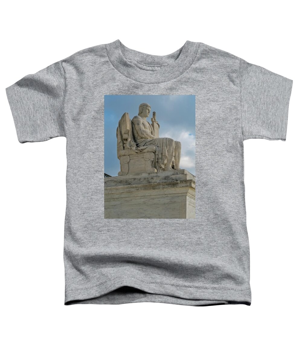 Scotus Toddler T-Shirt featuring the photograph The Authority Of Law by Susan Candelario