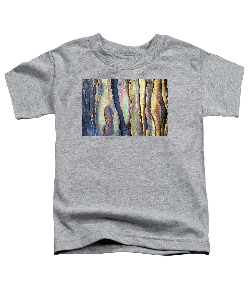 Tree Bark Toddler T-Shirt featuring the photograph The bark of a coastal Redwood by Alessandra RC