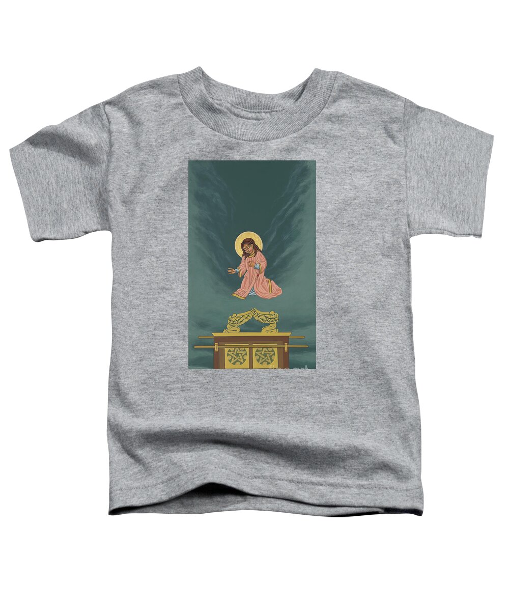 The Child Mary Soon To Become The Ark Of The Covenant Toddler T-Shirt featuring the painting The Child Mary Soon To Become The Ark of the Covenant by William Hart McNichols