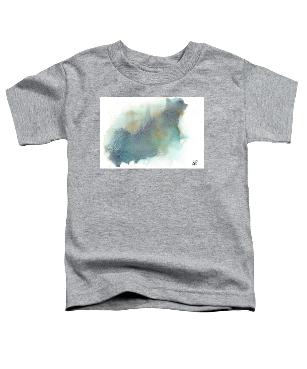 Blue Toddler T-Shirt featuring the painting The Climb by Katy Bishop