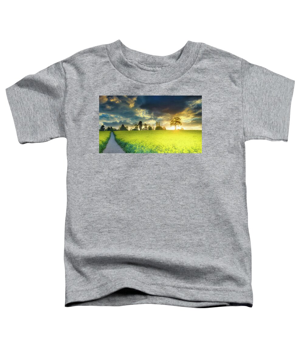 Landscape Toddler T-Shirt featuring the photograph The day is waking up 1 by Remigiusz MARCZAK
