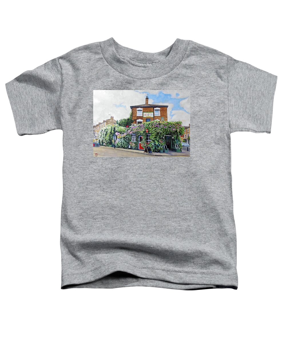  Toddler T-Shirt featuring the painting The Faltering Fullback Finsbury Park London UK by Francisco Gutierrez