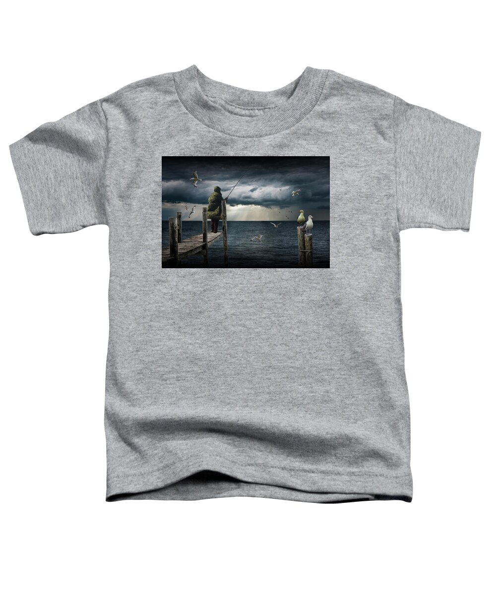 Fish Toddler T-Shirt featuring the photograph The Fish Are In by Randall Nyhof