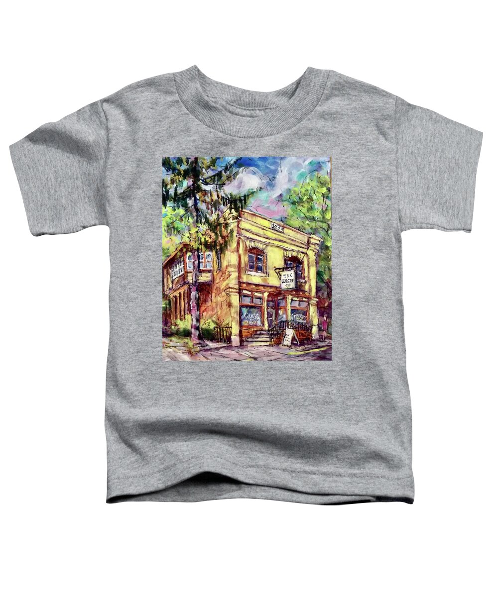 Painting Toddler T-Shirt featuring the painting The Gem Shop by Les Leffingwell