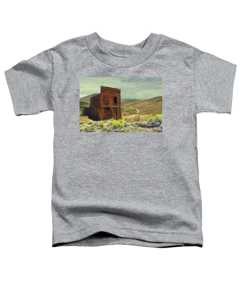 Hotel Toddler T-Shirt featuring the digital art The Hotel at The End of The Road by Russ Harris