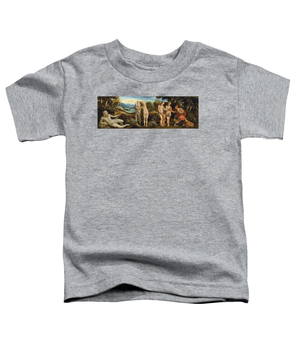 Paolo Fiammingo Toddler T-Shirt featuring the painting The Judgement of Paris by Paolo Fiammingo