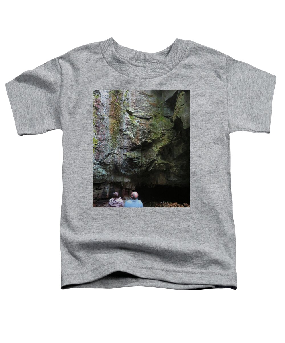 Thelegendofpigeonholecave Toddler T-Shirt featuring the photograph The Legend of Pigeon Hole Cave by Vicky Edgerly
