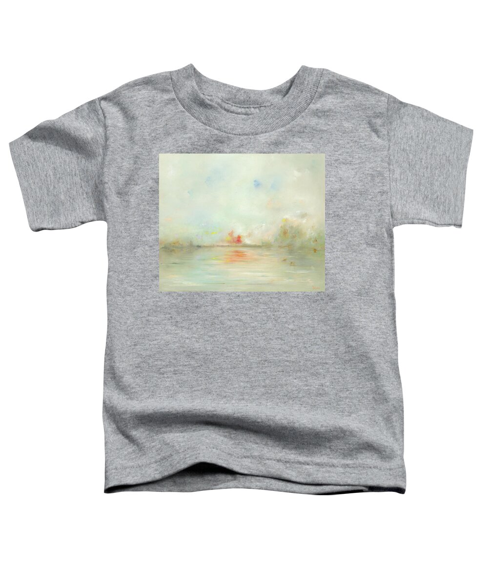 Lock Toddler T-Shirt featuring the painting The Lock Keeper by Roger Clarke