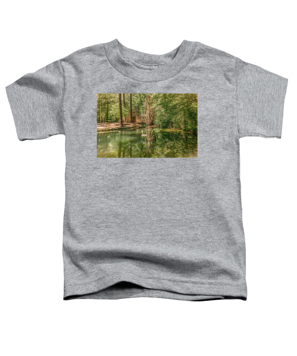 Berry College Toddler T-Shirt featuring the photograph The Old Mill at Berry College by Marcy Wielfaert