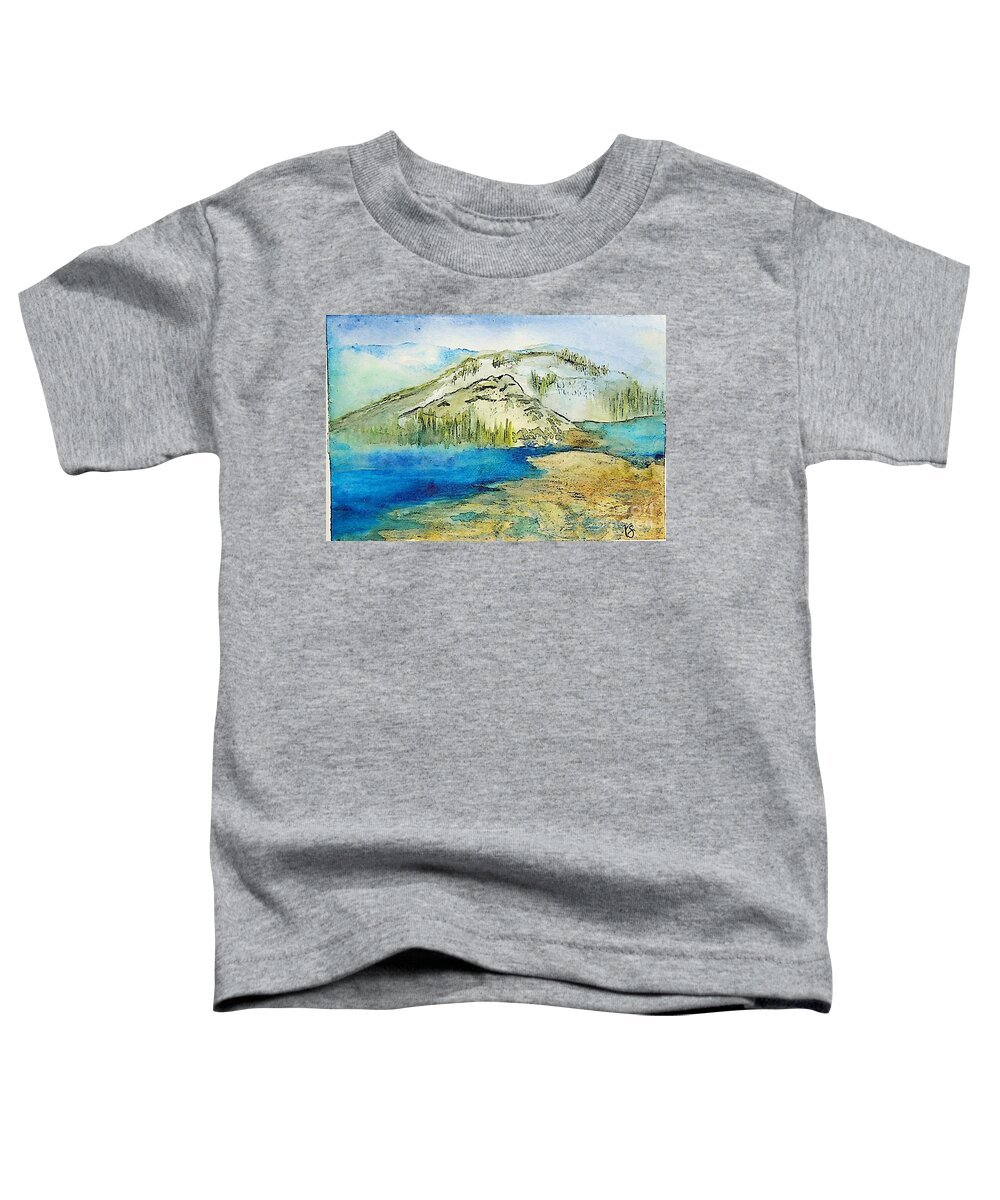 Water Toddler T-Shirt featuring the painting The Path by Valerie Shaffer