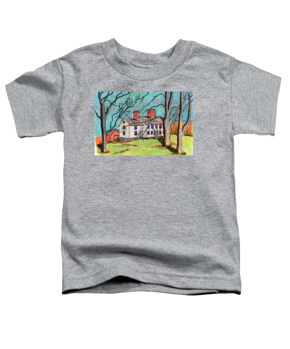 Paul Meinerth Toddler T-Shirt featuring the drawing The Proctors by Paul Meinerth