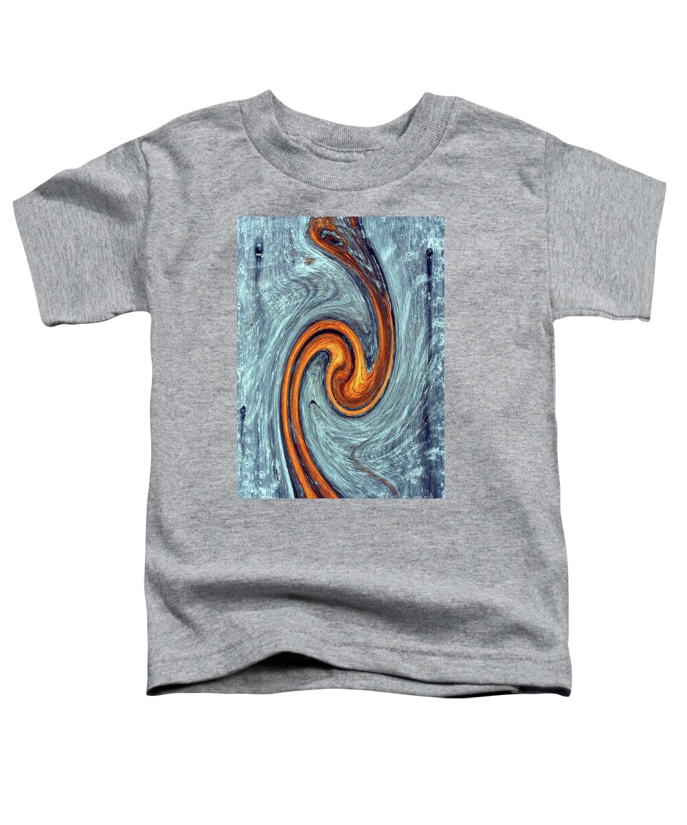 Abstract Toddler T-Shirt featuring the photograph The Red River Flows by Marcia Lee Jones