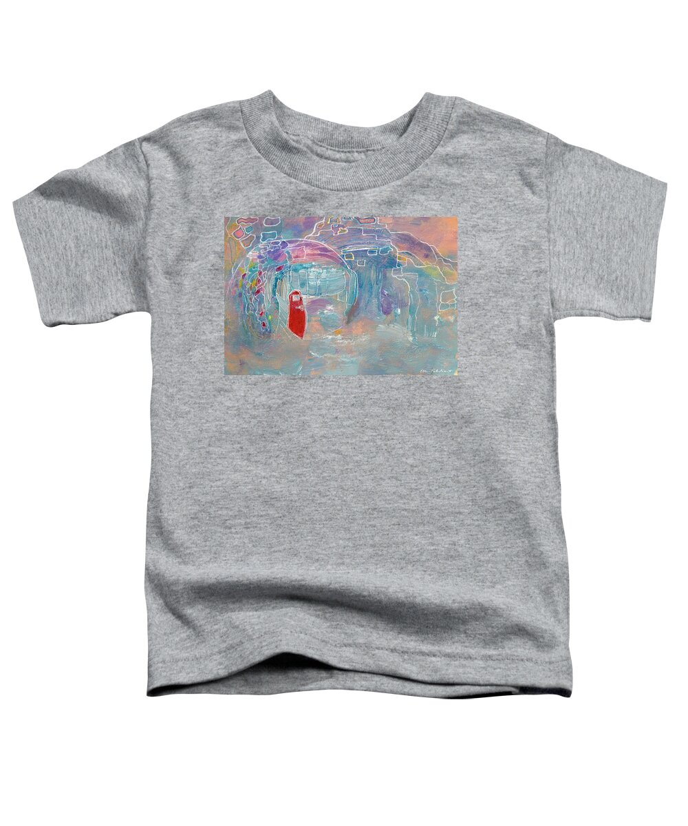 Wall Art Toddler T-Shirt featuring the painting The Rotundary by Ellen Palestrant