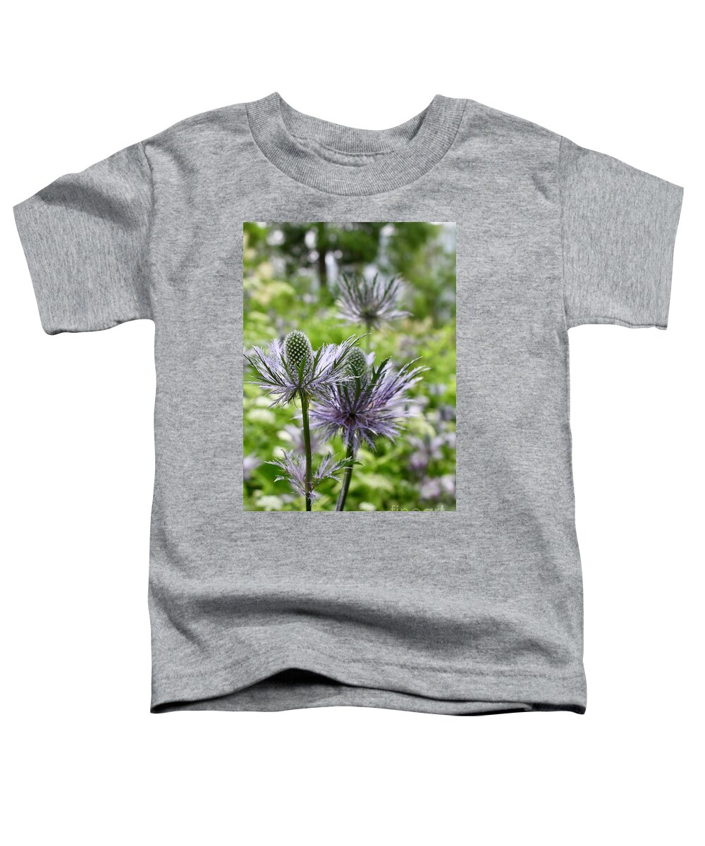 Thistle Toddler T-Shirt featuring the photograph Thistle by Flavia Westerwelle