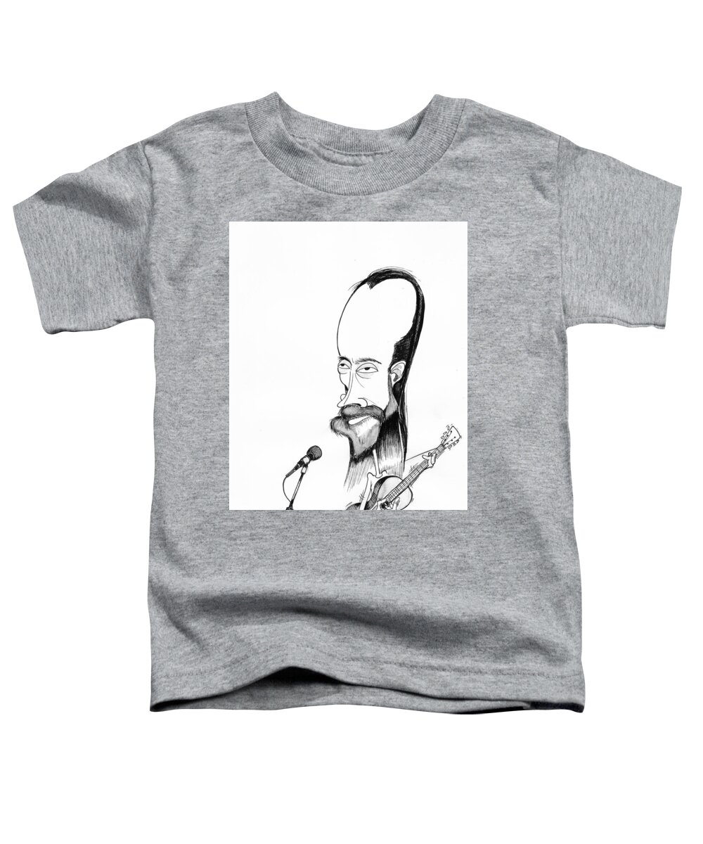Radiohead Toddler T-Shirt featuring the drawing Thom Yorke by Michael Hopkins