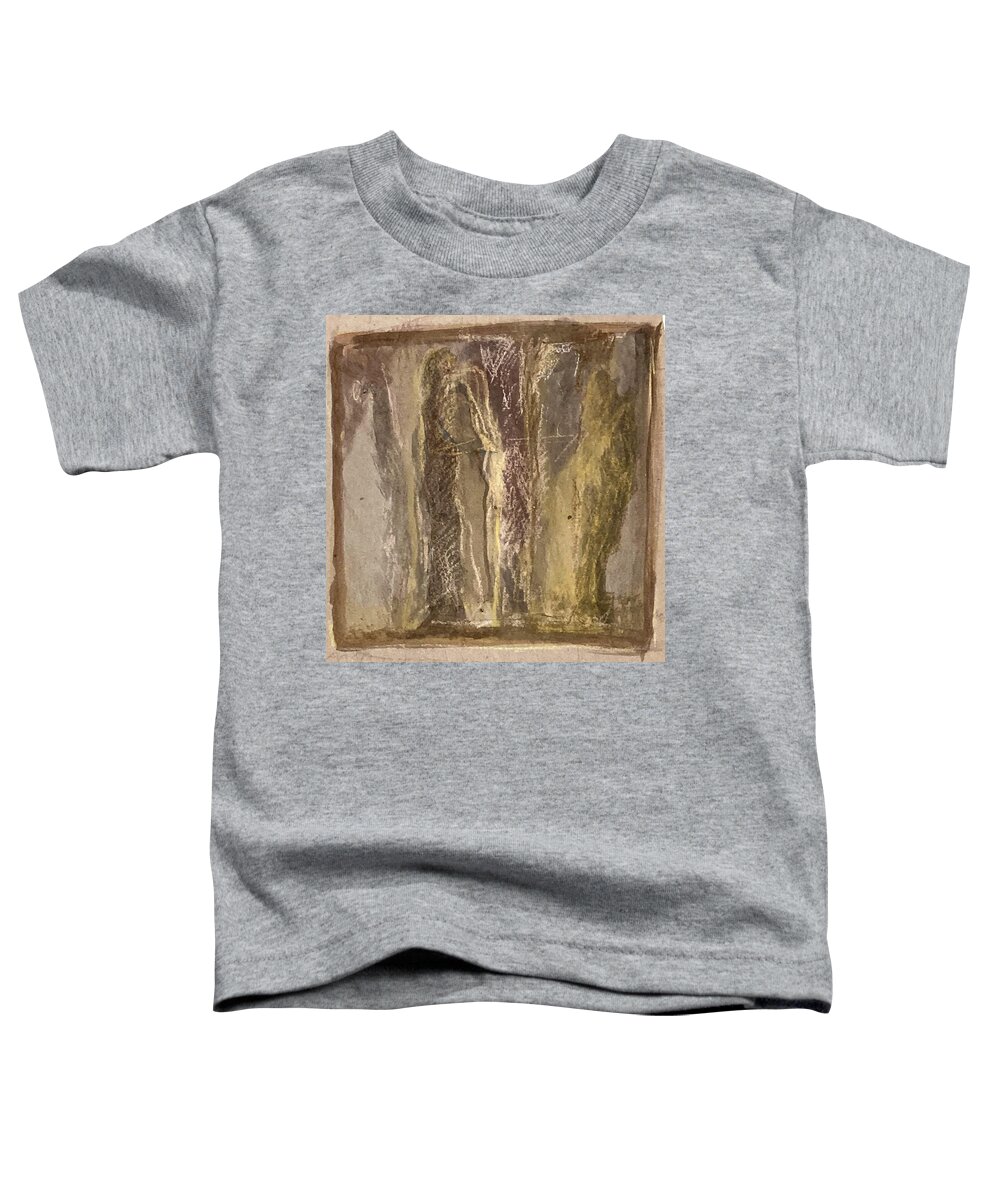 Couple Toddler T-Shirt featuring the painting Together and alone by David Euler