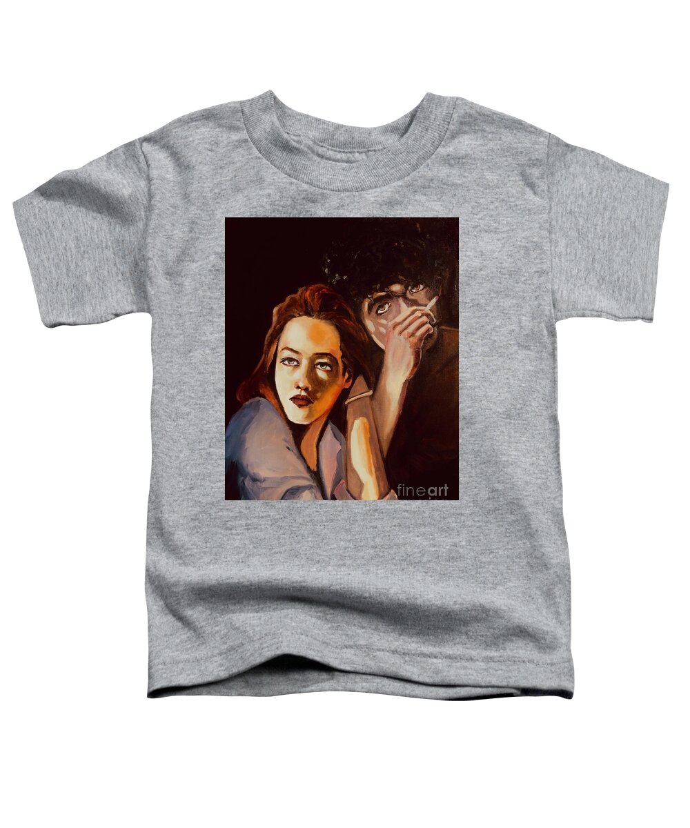 Teenagers Toddler T-Shirt featuring the painting Together by Lana Sylber