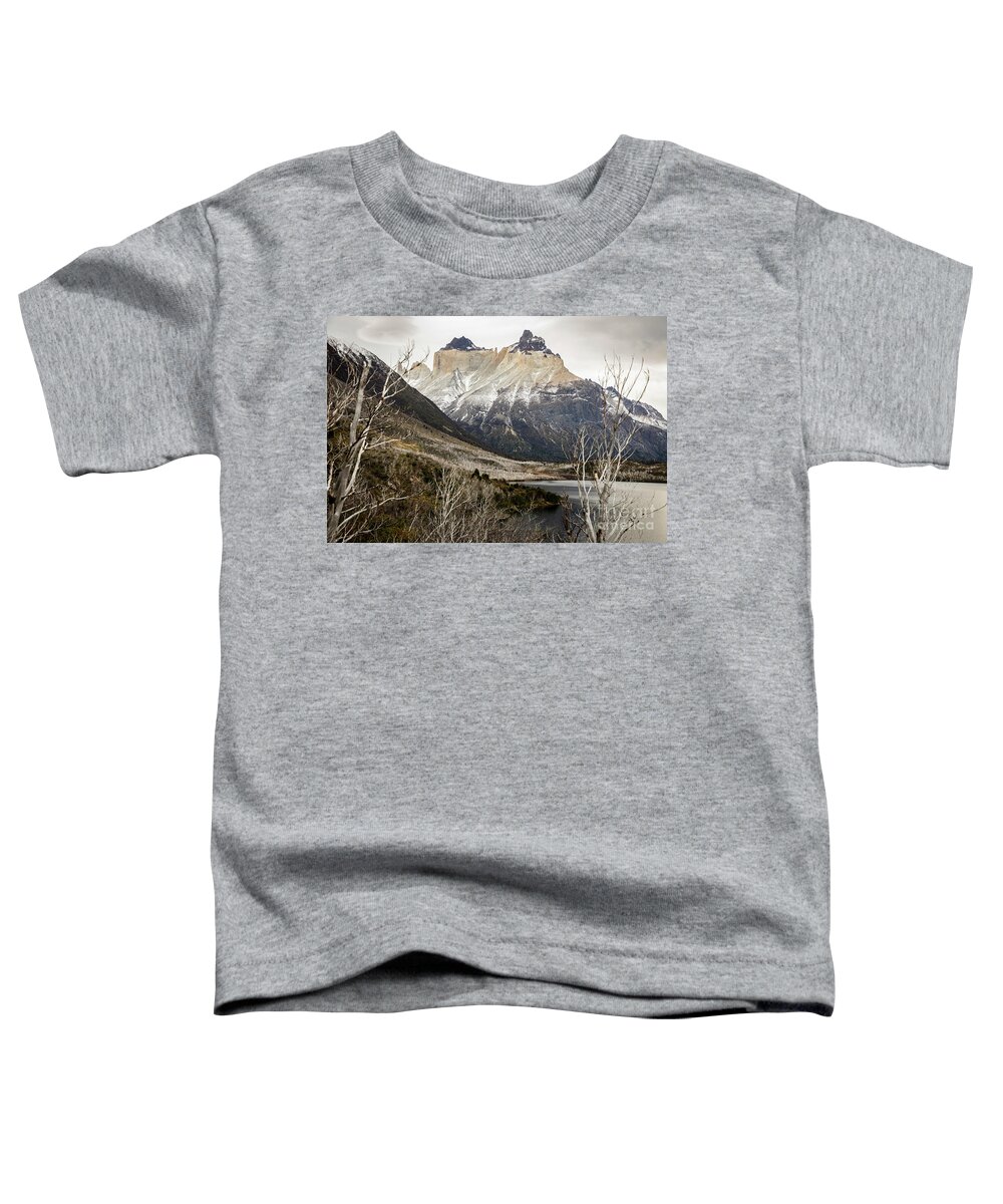 Patagonia Toddler T-Shirt featuring the photograph Torres del Paine by Erin Marie Davis