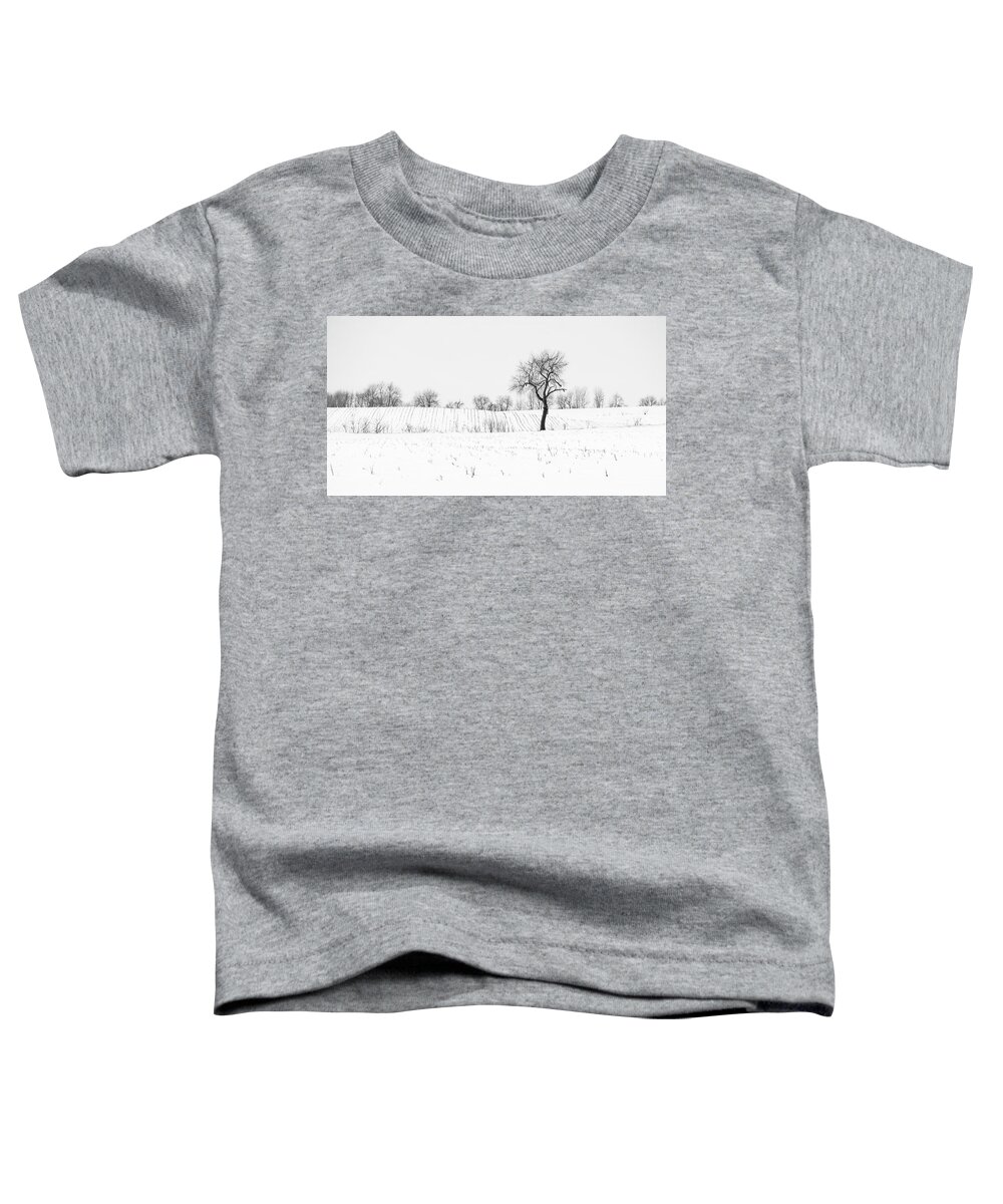 Winter Toddler T-Shirt featuring the photograph Tree in Snow, 2 by Steven Ralser