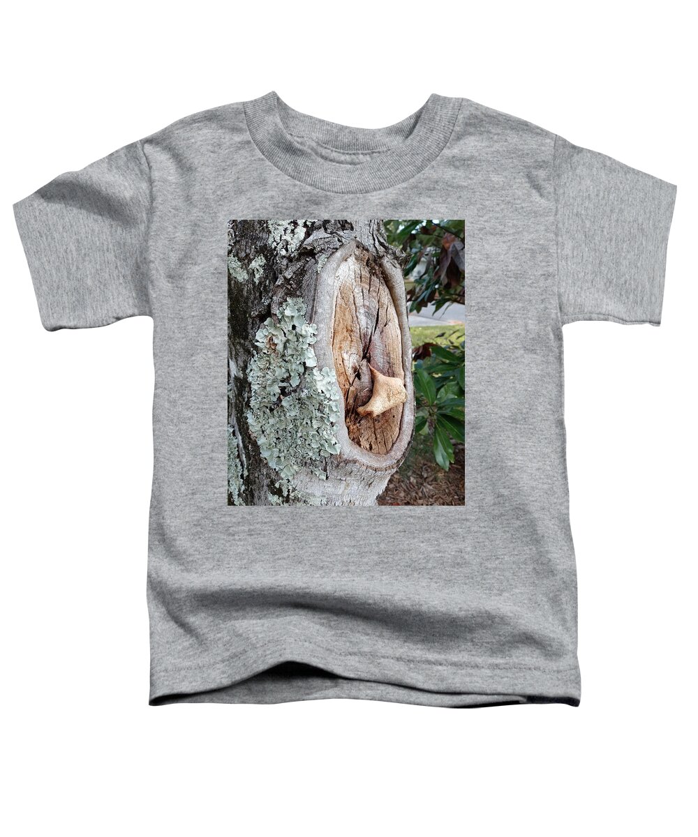  Toddler T-Shirt featuring the photograph Tree Scar by Heather E Harman