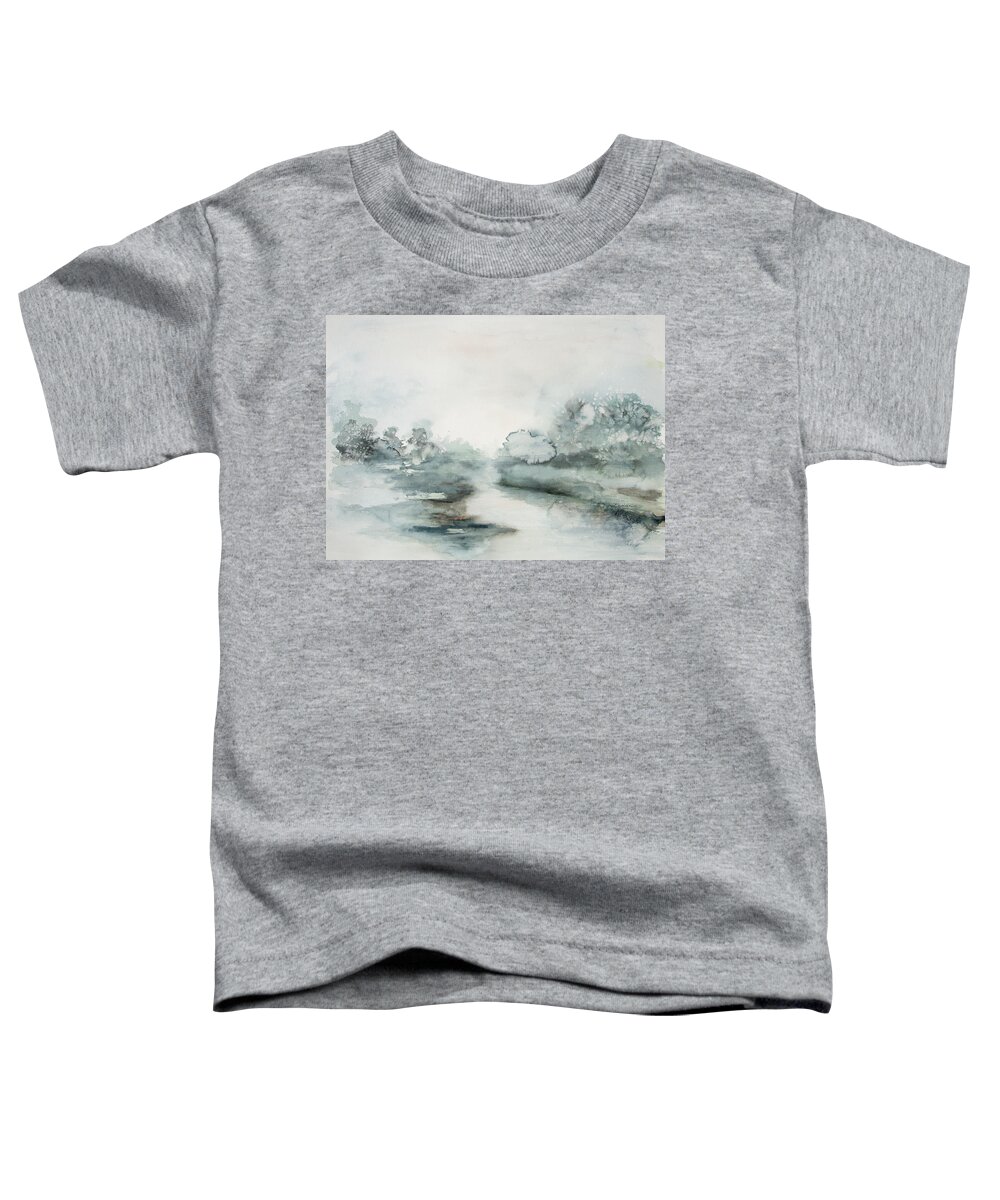 Trees Toddler T-Shirt featuring the painting Valley Stream by Katrina Nixon
