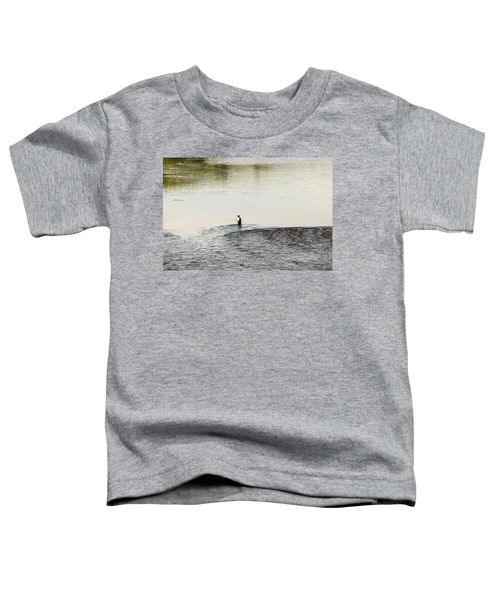 Trout Toddler T-Shirt featuring the photograph Trout Fishing 2 by Amelia Pearn