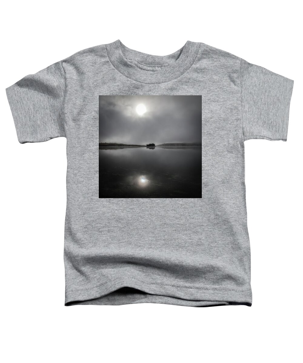 Two Suns Toddler T-Shirt featuring the photograph Two suns, Nicasio Reservoir by Donald Kinney