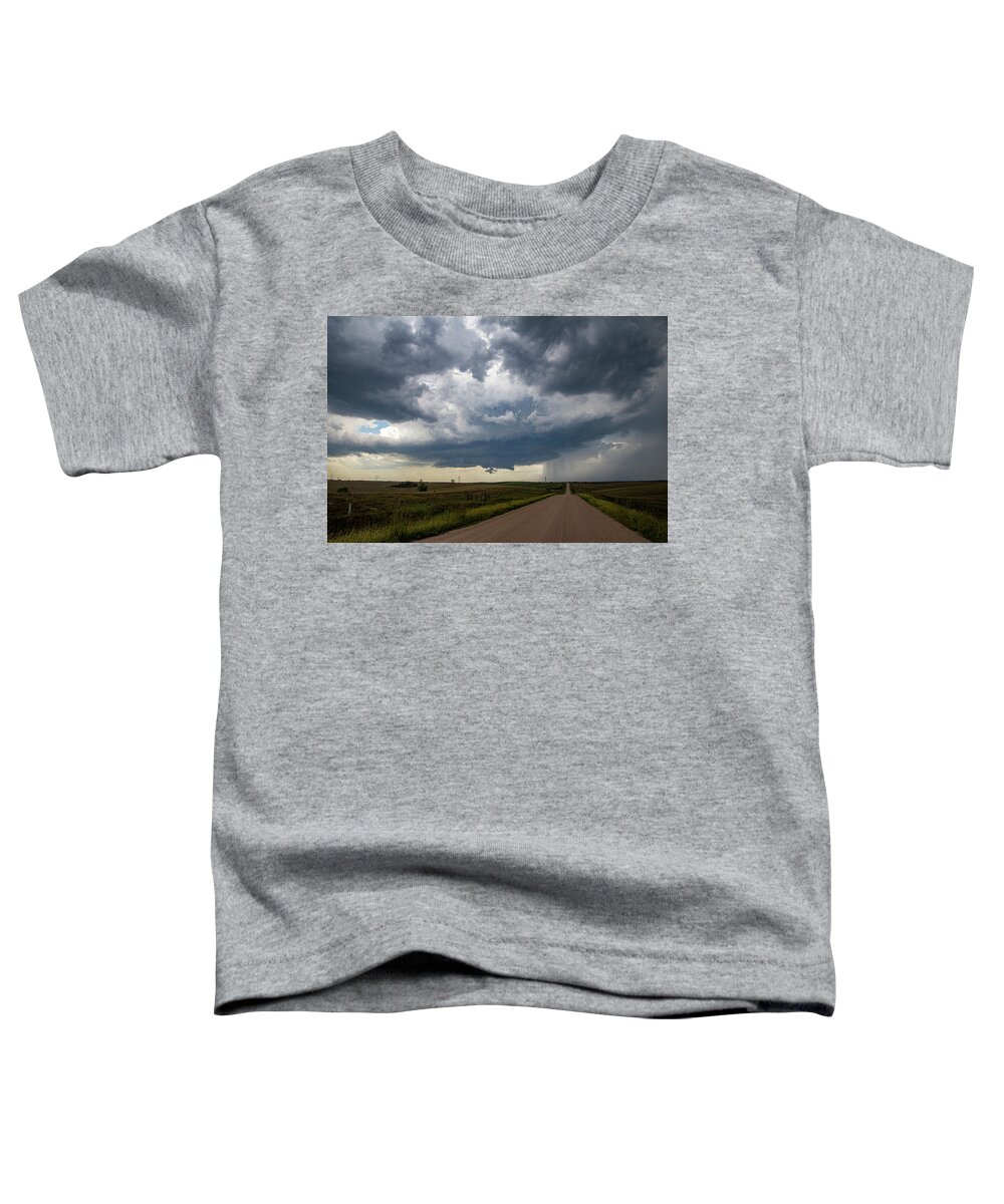 Nebraskasc Toddler T-Shirt featuring the photograph Under a Supercell 012 by Dale Kaminski