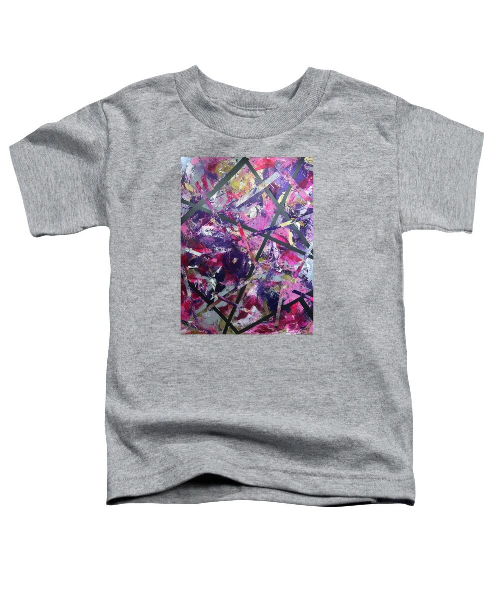 #acrylicpainting #abstractexpressionism #juliusdewitthannah Toddler T-Shirt featuring the painting Untitled #5 by Julius Hannah