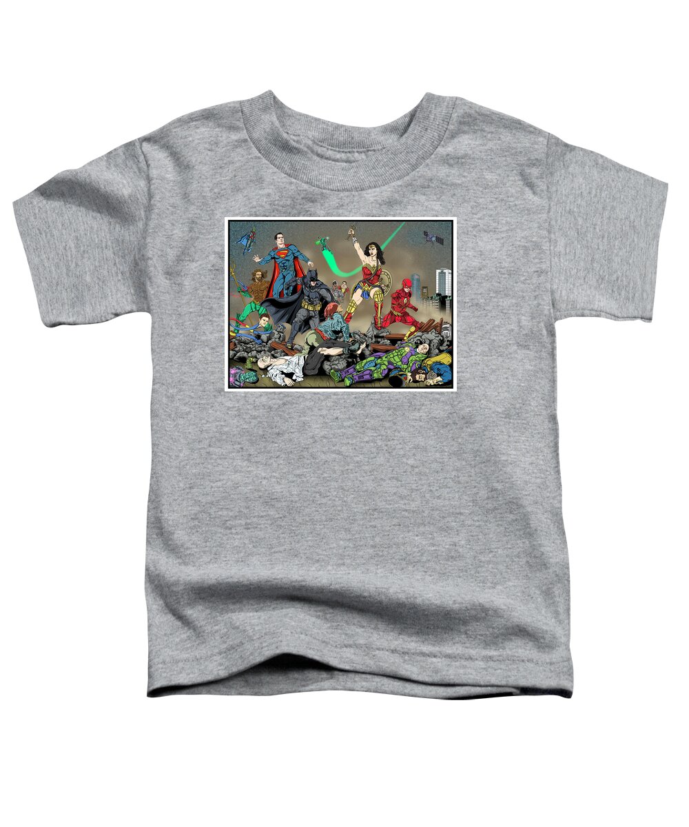 Illustration Toddler T-Shirt featuring the digital art Untitled #6 from the New Gods Series by Christopher W Weeks