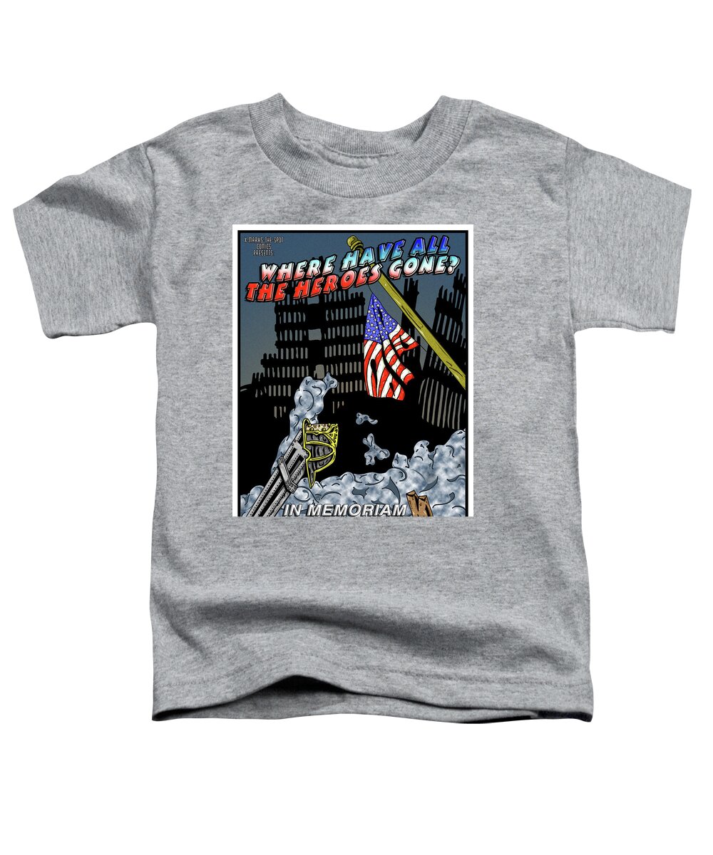 Illustration Toddler T-Shirt featuring the digital art Untitled from the Where Have All The Heroes Gone Series by Christopher W Weeks